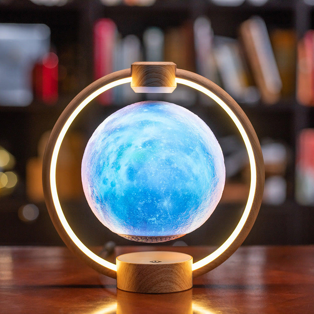 Floating Moon Glow Light Bluetooth 3D Stereo Diy Colorful Glare