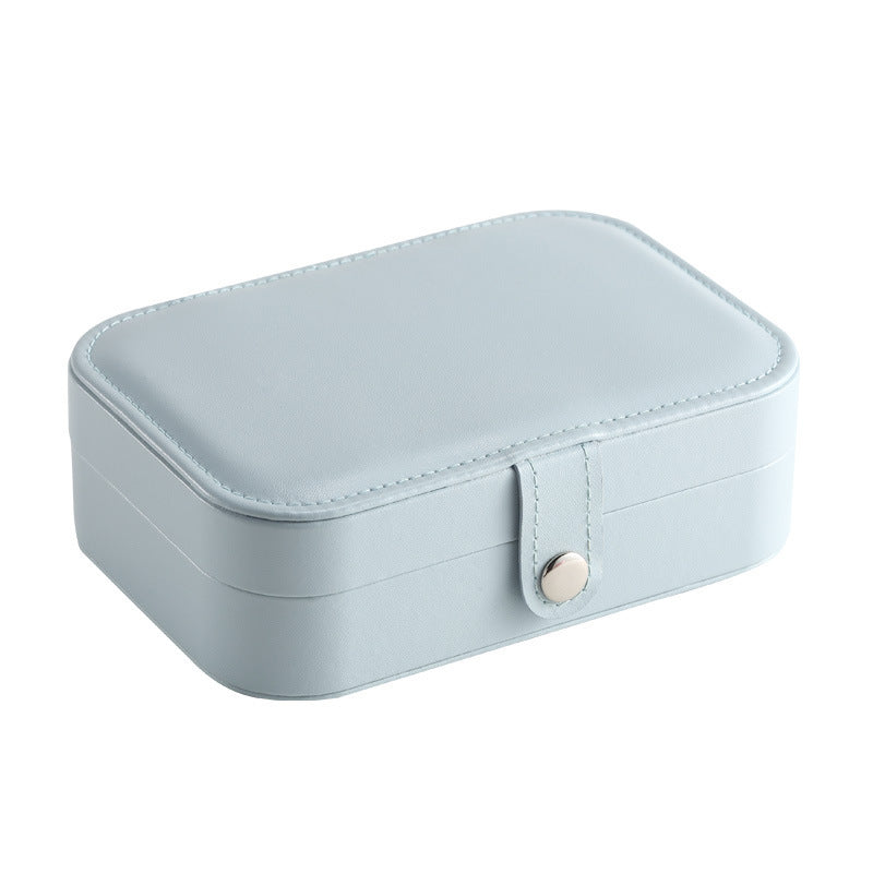 Aesthetically Organized Portable Multi-layer Jewelry Necklace Earrings Cosmetics Storage Box for Travel