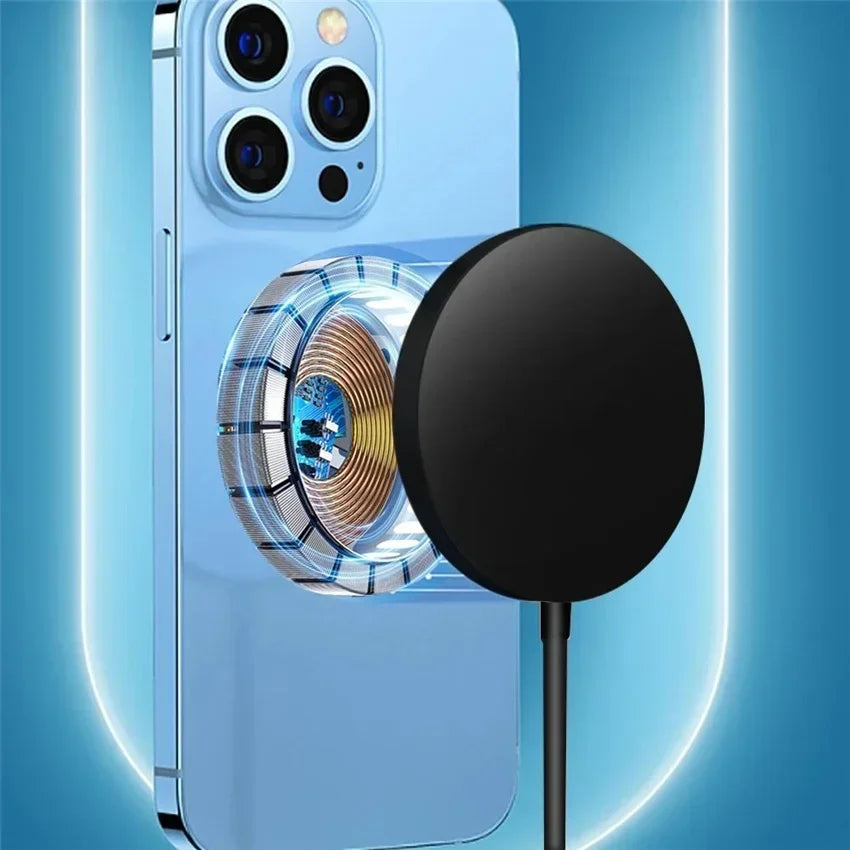 Magnetic Wireless Charger Pad 100W Phone Chargers For iPhone 15 14 13  Pro Max Airpods Portable Macsafe PD Fast Charging Station