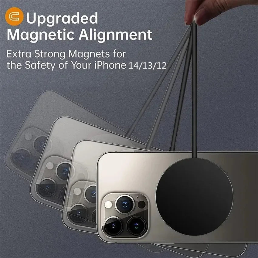 Magnetic Wireless Charger Pad 100W Phone Chargers For iPhone 15 14 13  Pro Max Airpods Portable Macsafe PD Fast Charging Station