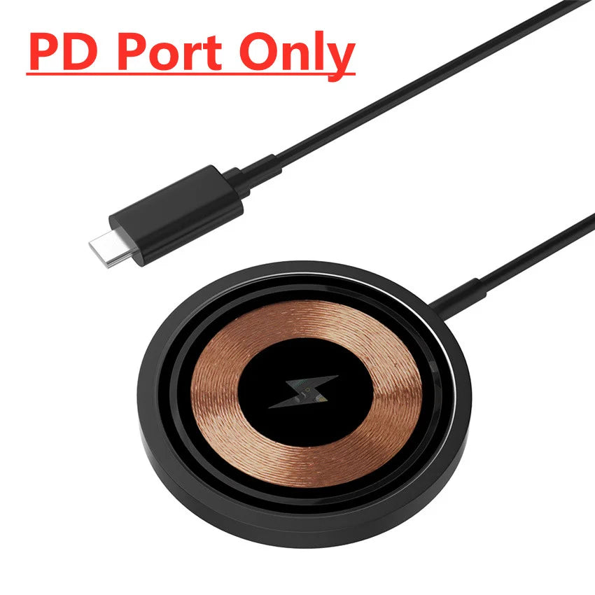 Magnetic Wireless Charger Pad 100W Phone Chargers For iPhone 15 14 13  Pro Max Airpods Portable Macsafe PD Fast Charging Station