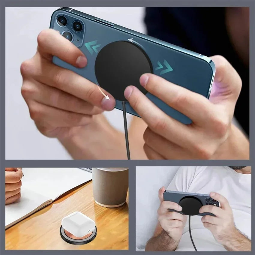 Magnetic Wireless Charger Pad 100W Phone Chargers For iPhone 15 14 13  Pro Max Airpods Portable Macsafe PD Fast Charging Station