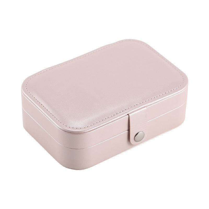 Aesthetically Organized Portable Multi-layer Jewelry Necklace Earrings Cosmetics Storage Box for Travel